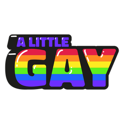 Ein kleines schwules Zitat glänzend PNG-Design