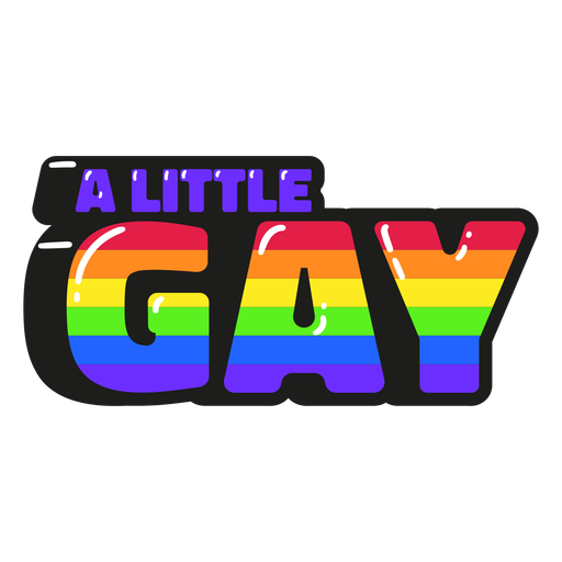 Uma pequena citação gay brilhante Desenho PNG