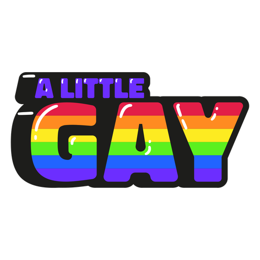 Una pequeña cita gay brillante Diseño PNG