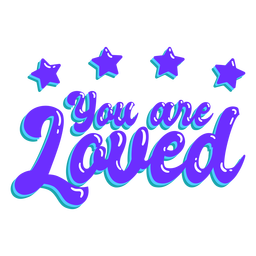 You are loved pride quote glossy  PNG Design Transparent PNG