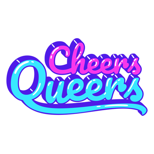 Cheers citação de orgulho queers Desenho PNG