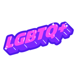 Insignia retro rosa lgbt Diseño PNG