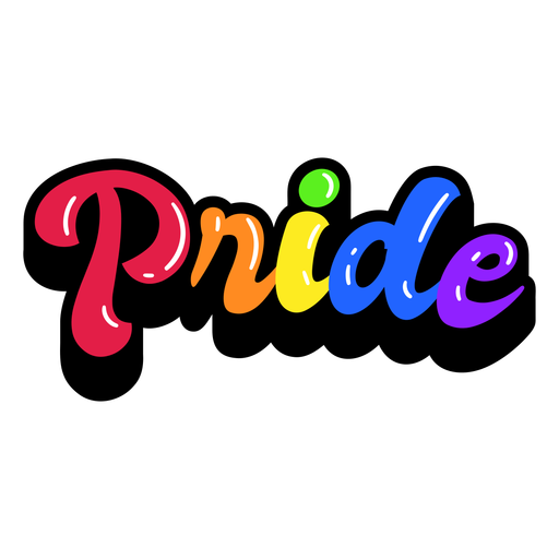 Pride sign glossy PNG Design