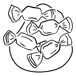 Curso de conjunto de doces Desenho PNG
