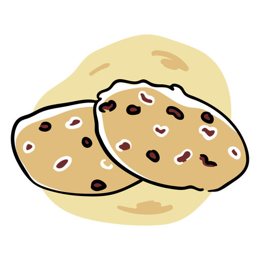 Curso de cor de biscoitos de chocolate Desenho PNG