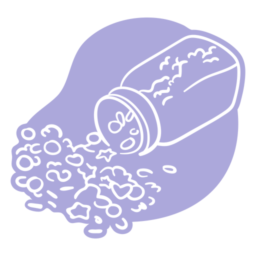 Herzen und Sterne süße Streusel ausgeschnitten PNG-Design