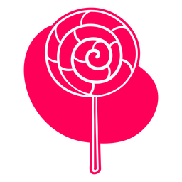 Spiral lollipop cut out PNG Design Transparent PNG