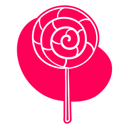 Pirulito espiral cortado Desenho PNG