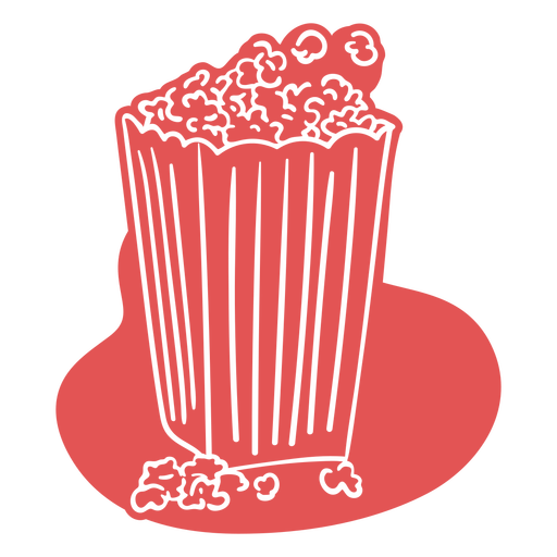 Süßes Kino-Popcorn ausgeschnitten PNG-Design