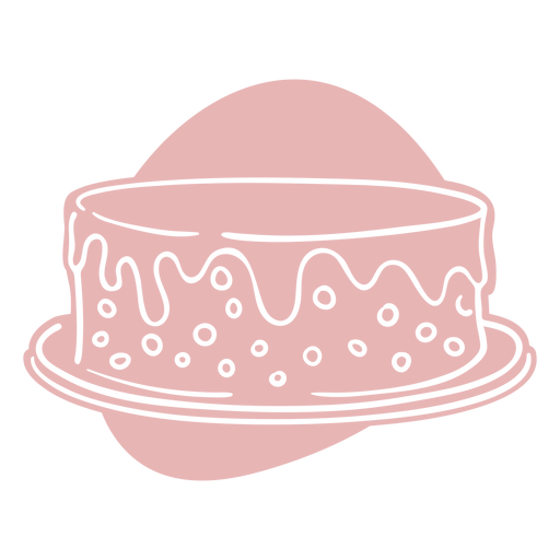 Sprinkles cake cut out PNG Design