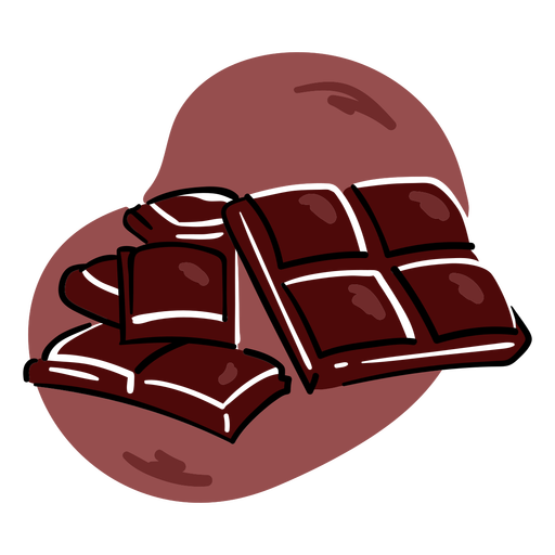 Traço de cor de design de barra de chocolate Desenho PNG