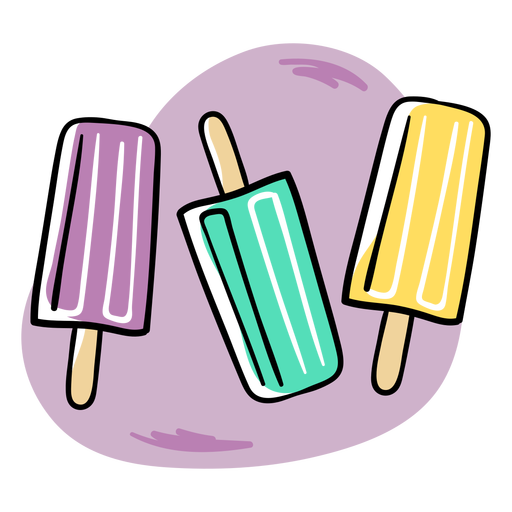 Trio de sorvete Desenho PNG