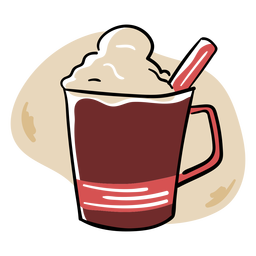 Latte Kaffee warmes Getränk PNG-Design