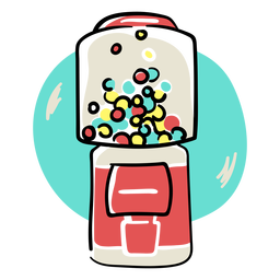 Süße Bonbonkugelmaschine PNG-Design
