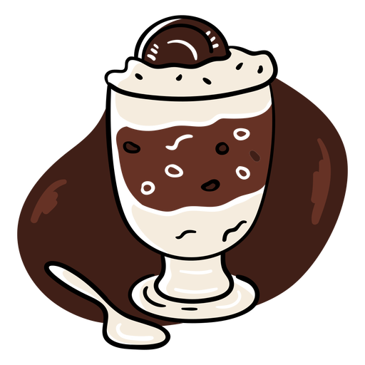 Bebida de café y chocolate Diseño PNG