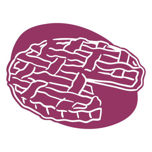 Torta de sobremesa cortada Desenho PNG