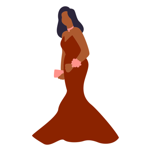 vestido de sereia liso Desenho PNG