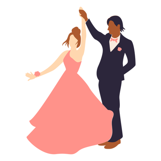 Casal dançando plano de baile Desenho PNG