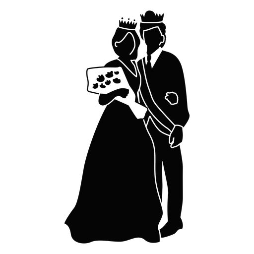 Abschlussballkönig und -königin ausgeschnitten PNG-Design