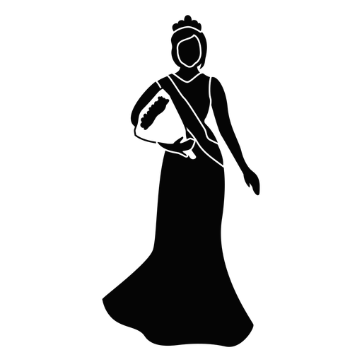 Prom party queen cut out PNG Design