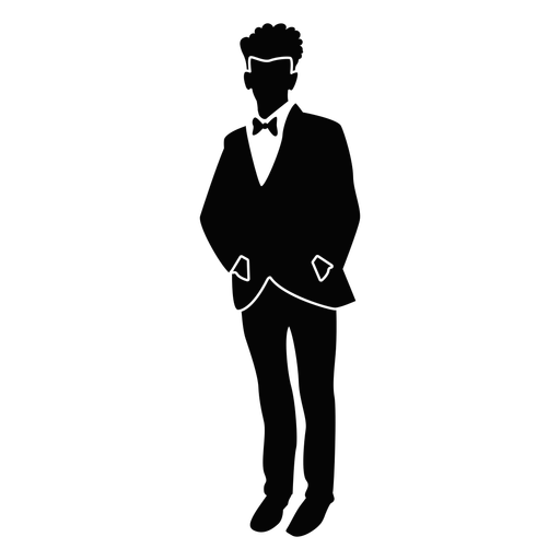 Man in fancy suit prom party PNG Design