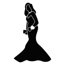 Kostüm für Abschlussballmädchen PNG-Design