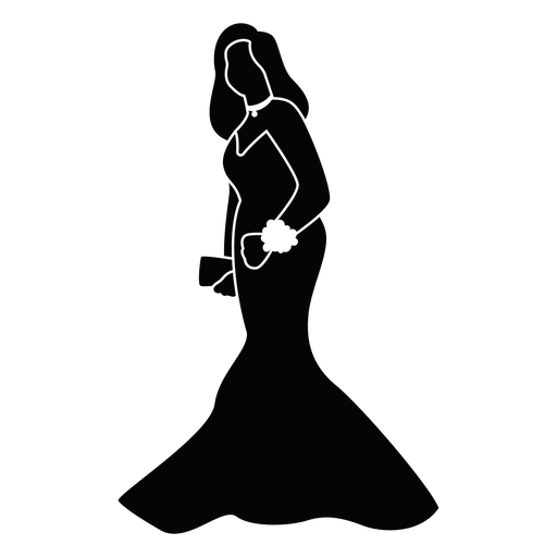 Kostüm für Abschlussballmädchen PNG-Design