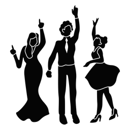 People Dancing Prom Party Cut Out PNG & SVG Design For T-Shirts