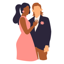 Pareja de baile enamorada Diseño PNG