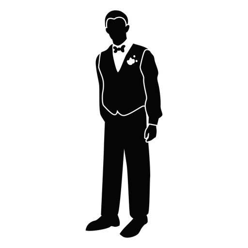 terno elegante menino de baile Desenho PNG