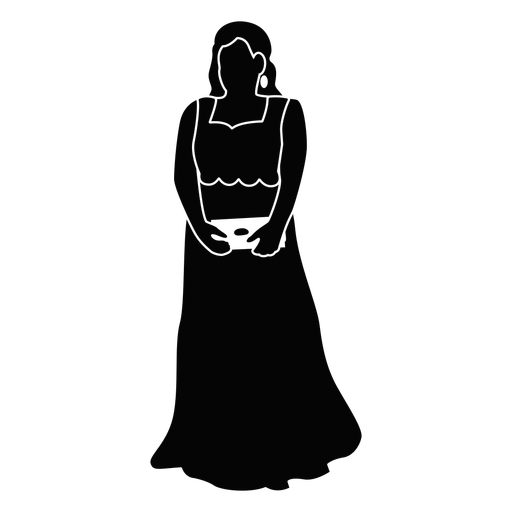 Elegantes Kleid für Abschlussballmädchen PNG-Design
