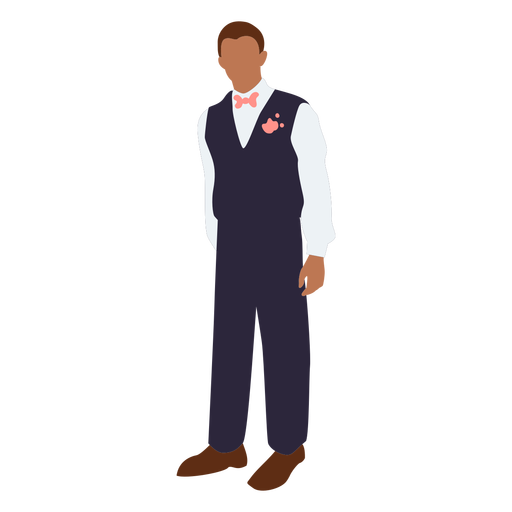 Traje elegante de chico de graduaci?n Diseño PNG