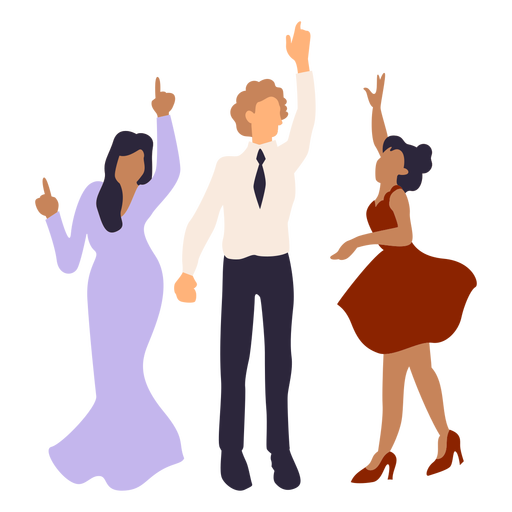 People dancing in prom party