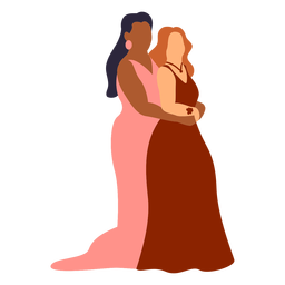 Girl couple prom party PNG Design