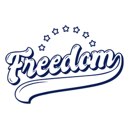 Freedom 4th july badge PNG Design Transparent PNG