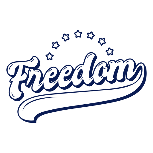 Insignia del 4 de julio de la libertad Diseño PNG