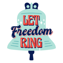 Deixe o distintivo do anel da liberdade