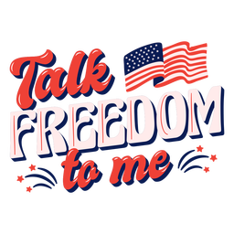 Talk freedom to me glossy PNG Design Transparent PNG