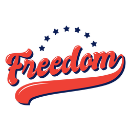Freedom glossy PNG Design
