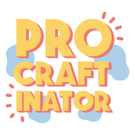Pro craft inator badge PNG Design