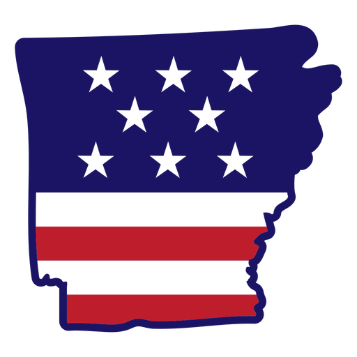 Trazo de color del mapa de Arkansas