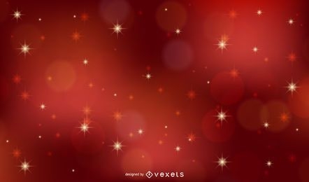 Fundo vermelho do Natal com estrelas