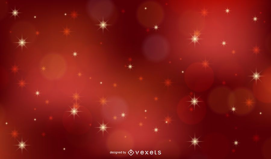 Fondo de Navidad vector rojo con estrellas Fondo de Navidad vector rojo con estrellas