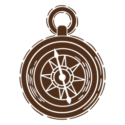 Travel compass cut out PNG Design