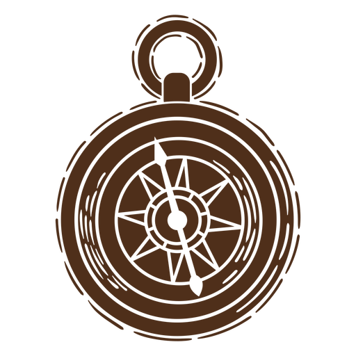 Travel compass cut out PNG Design