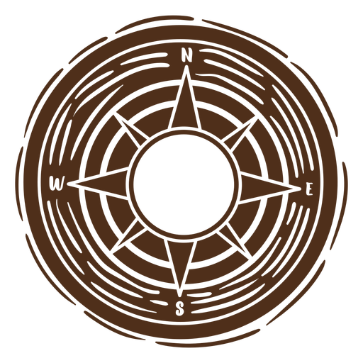 Travel compass navigation PNG Design