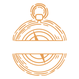 Trazo de etiqueta de brújula de viaje Diseño PNG