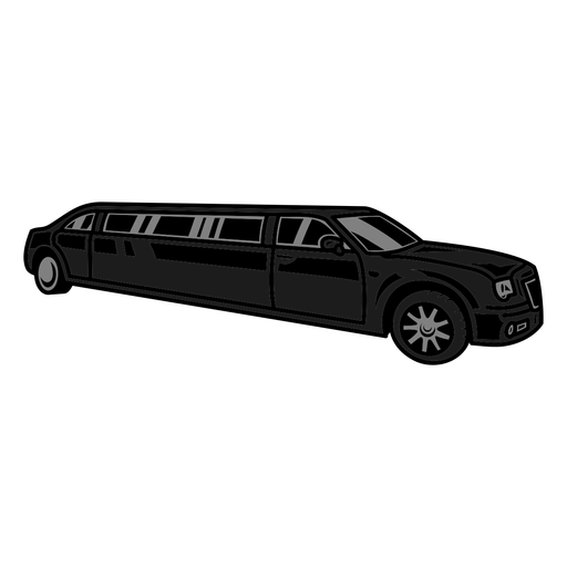 Prom Limousine Farbstrich PNG-Design