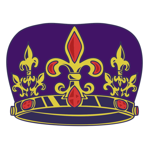 Prom King Crown Farbstrich PNG-Design