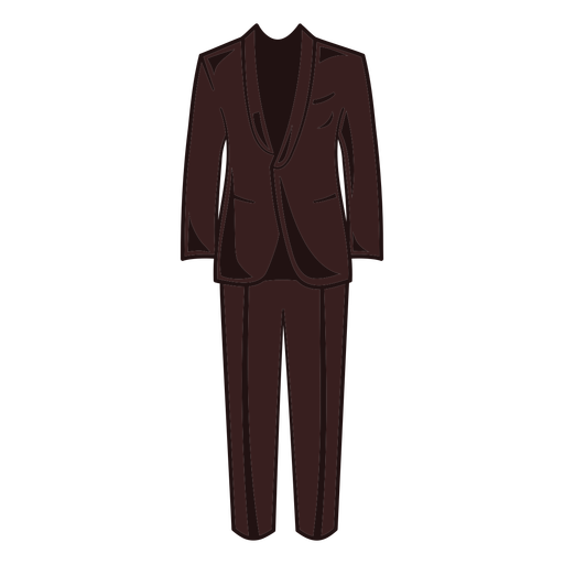 Traço de cor de terno de casamento Desenho PNG